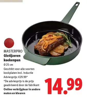 Lidl MASTERPRO Gietijzeren koekenpan aanbieding
