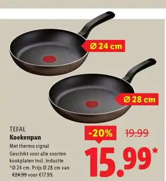 Lidl TEFAL Koekenpan aanbieding