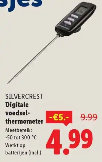 Lidl Silvercrest Digitale voedsel thermometer aanbieding