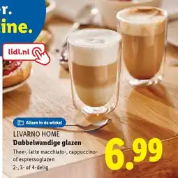 Lidl Livarno home Dubbelwandige glazen aanbieding