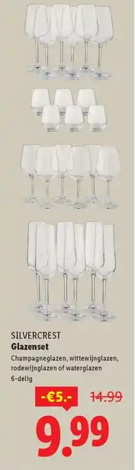 Lidl Silvercrest Glazenset aanbieding