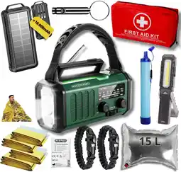 ANWB Noodradio Noodpakket XL met Powerbank--Waterfilter Groen aanbieding