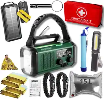 ANWB Noodradio Noodpakket XL met Powerbank--Waterfilter Groen aanbieding