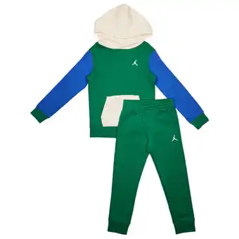 Foot Locker Jordan Brooklyn Color Block Trainingspakken Baby - Groen - Maat 80 - 86 CM - Katoen Fleece aanbieding