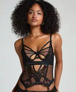 Hunkemoller Hunkemöller Bustier Amari Zwart aanbieding