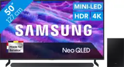 Coolblue Samsung 50 Neo QLED QN82F 4K (2025) + Samsung HW-S700D aanbieding