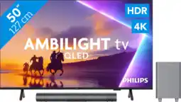 Coolblue Philips Ambilight 50'' PUS8500 QLED 4K (2025) + Philips TAB6100 aanbieding