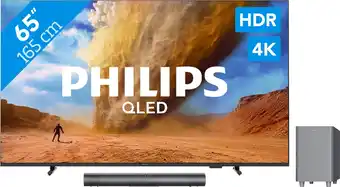 Coolblue Philips 65 PUS7800 QLED 4K (2025) + Philips TAB6100 aanbieding