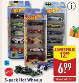 ALDI 5 pack Hot Wheels aanbieding