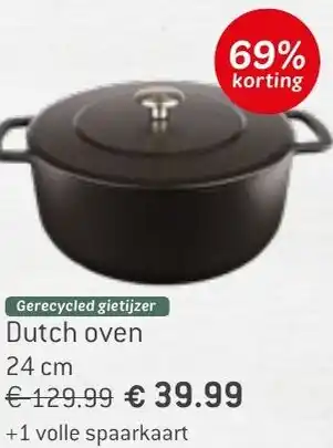 Dekamarkt Dutch oven 24 cm aanbieding