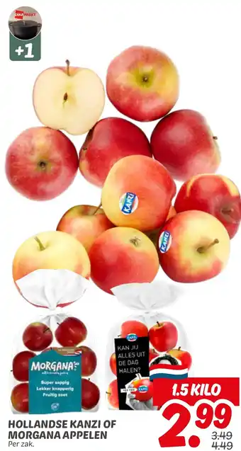Dekamarkt Hollandse kanzi of morgana appelen aanbieding