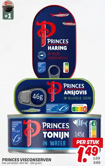 Dekamarkt Princes visconserven aanbieding