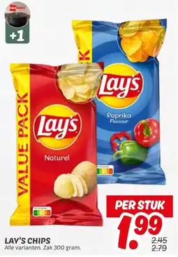 Dekamarkt Lay's chips aanbieding