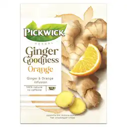 Dirk Pickwick Thee ginger goodness orange 15 zk aanbieding