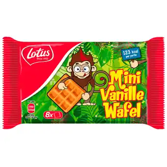 Dirk Lotus Mini vanille wafels 8 stuks aanbieding