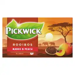 Dirk Pickwick Mango & Perzik Rooibos thee aanbieding
