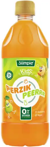 Dirk Slimpie Kids limonadesiroop perzik peer aanbieding