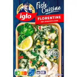 Dirk Iglo Fish cuisine florentine spinazie en kaas aanbieding