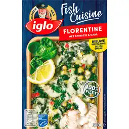 Dirk Iglo Fish cuisine florentine spinazie en kaas aanbieding