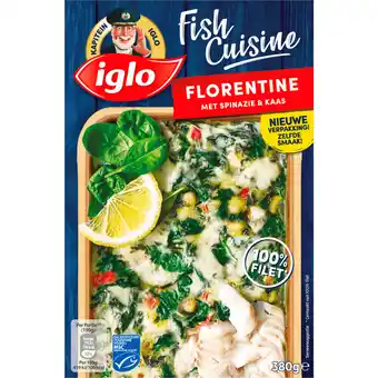 Dirk Iglo Fish cuisine florentine spinazie en kaas aanbieding