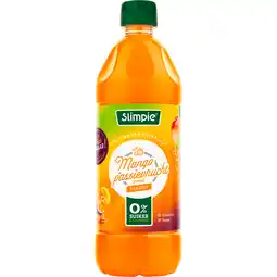 Dirk Slimpie Limonadesiroop mango-passievrucht 0% aanbieding