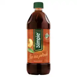 Dirk Slimpie Limonadesiroop ice tea peach 0% aanbieding
