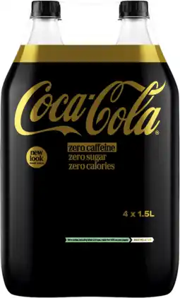 Dirk Coca-Cola Zero caffeinevrij 4x 1.5 l aanbieding