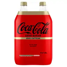 Dirk Coca-Cola Zero caffeinevrij 4x 1.5 l aanbieding