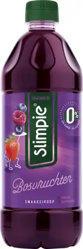 Dirk Slimpie Limonadesiroop bosvruchten aanbieding