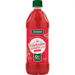 Dirk Slimpie Limonadesiroop watermeloen 0% aanbieding