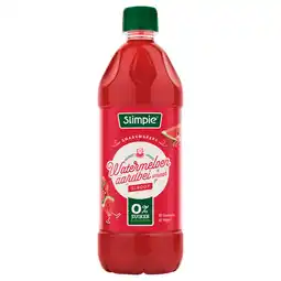 Dirk Slimpie Limonadesiroop watermeloen 0% aanbieding