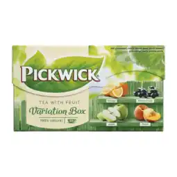 Dirk Pickwick Vruchtenthee fruitvariatie groen kop 20 zakjes aanbieding