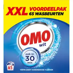 Dirk Omo Wasmiddel poeder wit 65 wasbeurten aanbieding