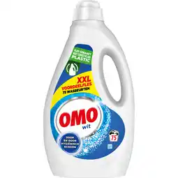 Dirk Omo Vloeibaar wasmiddel semiconc wit 75 wasbeurten aanbieding