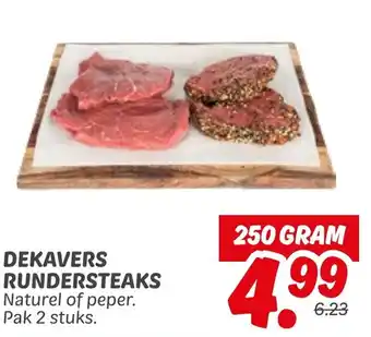 Dekamarkt Dekavers rundersteaks aanbieding