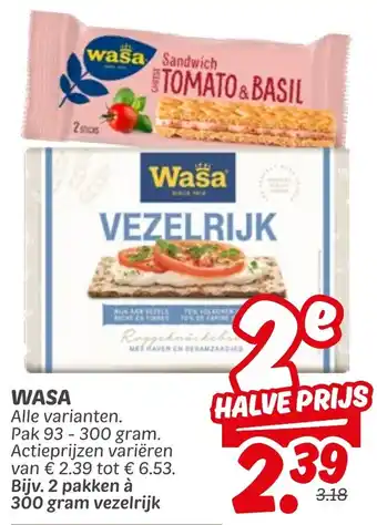 Dekamarkt Wasa aanbieding