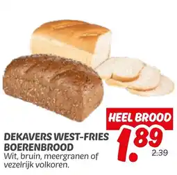 Dekamarkt Dekavers westfries boerenbrood aanbieding