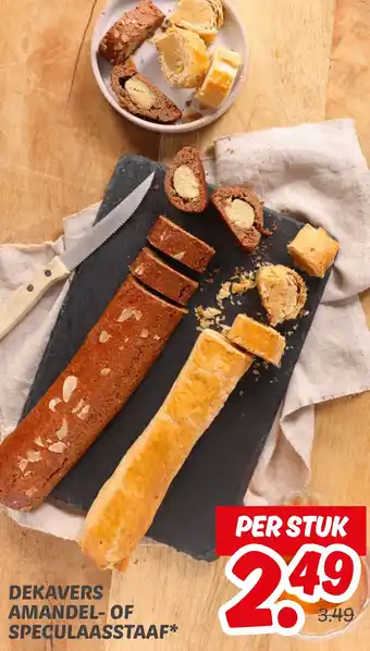 Dekamarkt Dekavers amandel of speculaasstaaf aanbieding