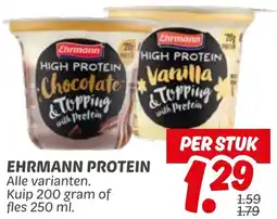 Dekamarkt Ehrmann protein aanbieding