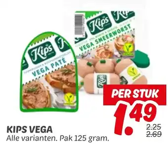 Dekamarkt Kips vega aanbieding