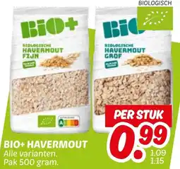 Dekamarkt Bio+ havermout aanbieding