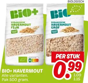 Dekamarkt Bio+ havermout aanbieding