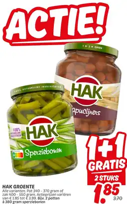 Dekamarkt Hak groente aanbieding