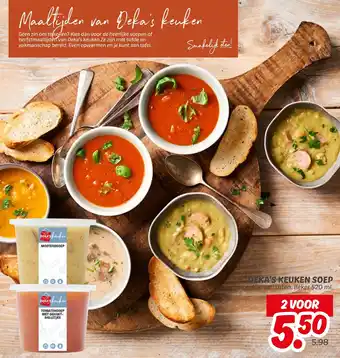 Dekamarkt Deka's keuken soep aanbieding