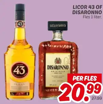 Dekamarkt Licor 43 of disaronno aanbieding