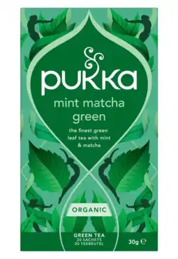 De Online Drogist Pukka Mint Macha Green Thee aanbieding