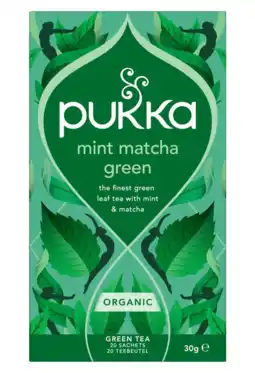 De Online Drogist Pukka Mint Macha Green Thee aanbieding