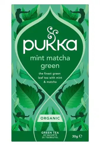 De Online Drogist Pukka Mint Macha Green Thee aanbieding
