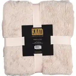 Albert Heijn Kaat Fluffy plaid 130x170cm aanbieding
