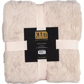 Albert Heijn Kaat Fluffy plaid 130x170cm aanbieding